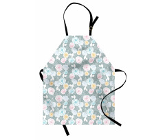 Ornate Spring Yard Theme Apron