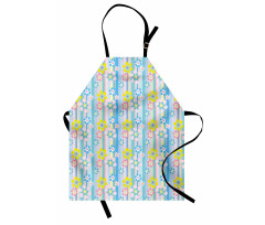 Abstract Spring Daisies Apron