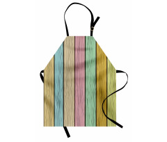 Colorful Wooden Planks Apron