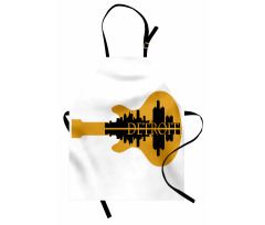 Electric Guitar Music Apron