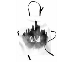 Black Smoky Cityscape Apron