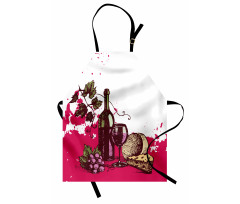 Vintage Abstract Sketch Apron