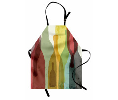 Abstract Colorful Bottles Apron