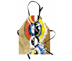 Abstract Geometric Circles Apron