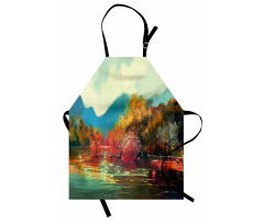 Surreal Autumn Forest Apron