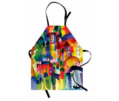 Modern Vivid Buildings Apron