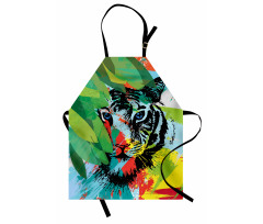 Abstract Bengal Tiger Apron