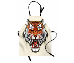 Ready to Attack in Jungle Apron