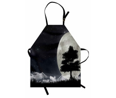 Giant Moon Tree Apron