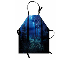 Misty Fall Nature Scenery Apron