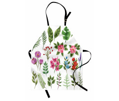 Exotic Flowers and Ferns Apron