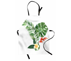 Blooming Tropical Fern Apron