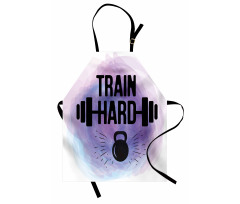 Watercolors Train Hard Apron