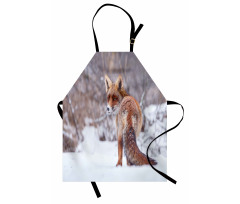 Snowy Country Furry Animal Apron