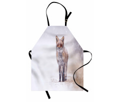 Rural Field Snow Stormy Apron