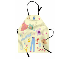 Doodle Items Apron