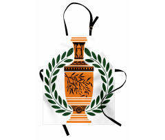 Greek Vase Laurel Apron