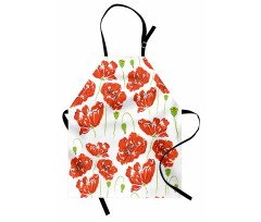 Doodle Poppies Apron