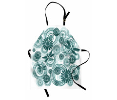 Abstract Daisy Flower Apron