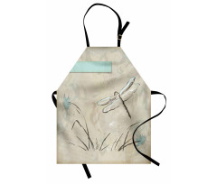 Romantic Sketch Art Apron