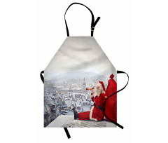 Santa on the Roof Apron