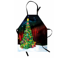 Xmas Tree Cartoon Apron