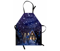 Winter Night House Apron