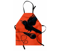 Raven with Microphone Apron