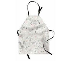 Minimalist Nature Pattern Apron