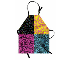 Eighties Funky Pop Doodle Apron