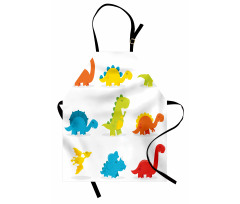 Funny Cartoon Set Apron