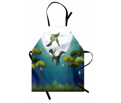 Flying Cartoon Animals Apron