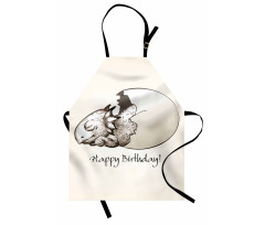 Birthday Newborn Dino Apron