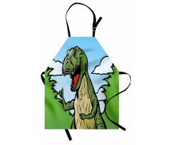 Cartoon T-Rex Funny Apron