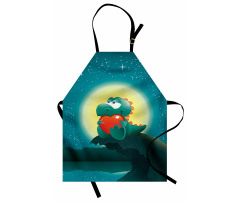 Romantic Dino Apron