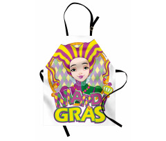 Carnival Girl in Hat Apron