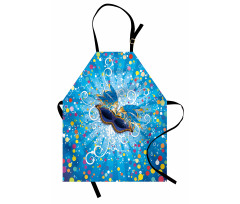 Colorful Dots Swirls Apron