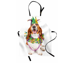 Happy Dog Jester Hat Apron