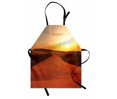 Footprints on Sand Dunes Apron