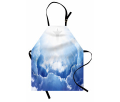 Ethereal Blue Sky Apron