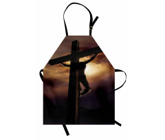 Stormy Dark Sky Scenery Apron