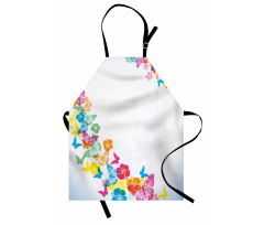 Colorful Butterfly Borders Apron