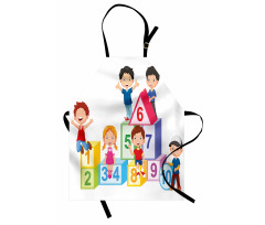 Boys Girls Numbers Apron