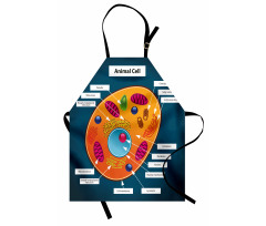 Öğretici Mutfak Önlüğü Hayvan Hücresi Desenli