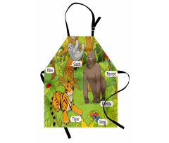 Jungle Fauna Zoo Apron