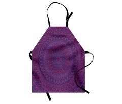 Vintage Purple Mandala Apron