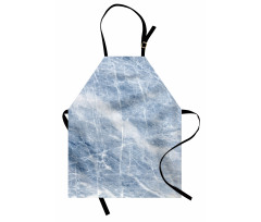 Blue Geography Stone Apron