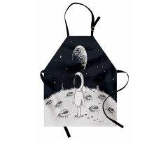 Space Children Happy Apron