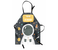 Cosmic Doodle Rocket Apron