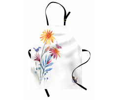 Flower Brush Effect Apron